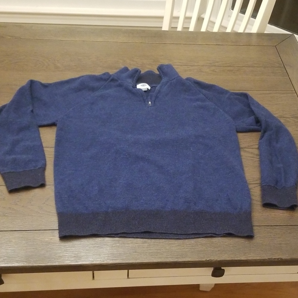 Men's Old Navy Large quarter zip sweater blue